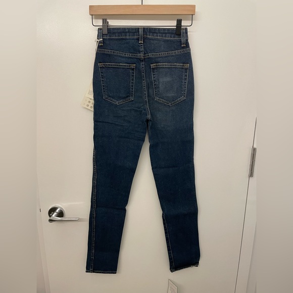 NWT KHAITE Vanessa High Rise Straight Jean - indigo - size 24 - Picture 3 of 10
